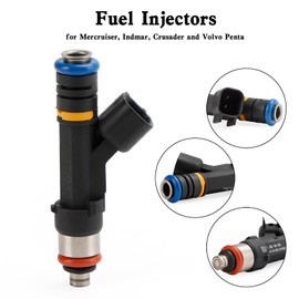 Frezon 1Pcs Fuel Injectors Fit for Mercruiser, Indmar, Crusader and Volvo Penta,for Mercruiser/Volvo Penta 5.0L / 5.7L/6.2L-2007-2013