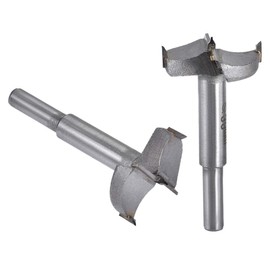 Boxonly 2Pcs Woodworking Hole Opener Drill Bit 38mm+40mm Forstner Drill Bits Tungsten Carbide Wood Hole Saw Hinge Drilling Boring Bit Cutter