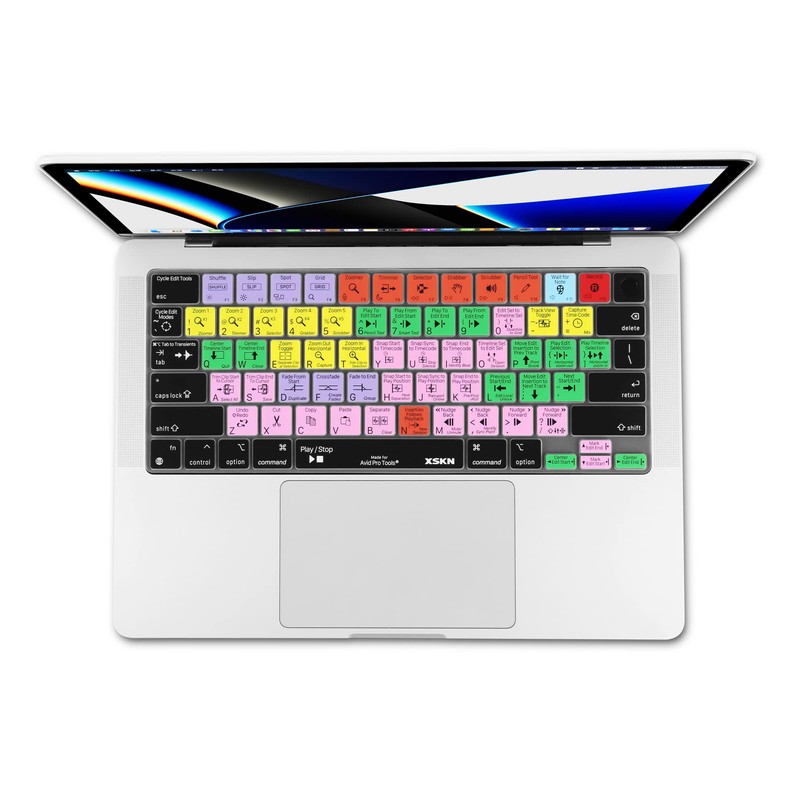 XSKN Avid Pro Tools Function Shortcuts Hotkeys US Version Silicone
