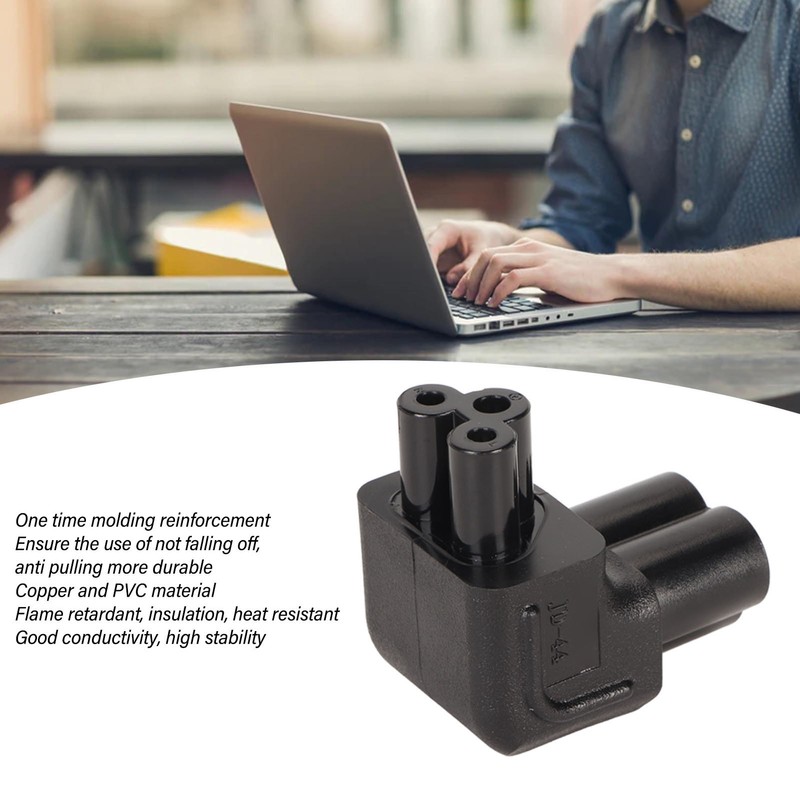 4PCS IEC320 C6 to IEC320 C5 Power Adapter Plug and