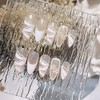 24 Pcs Sheer, Sheer, Women's, Butterfly Closure, Decoration, Nail Jewelry,