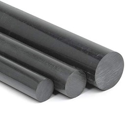 POM Round Rod Black Diameter 12 mm Length 400 mm Solid Plastic Rod