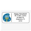 Personalized Address Labels, Happy Hanukkah Set Of 30, Personalized Wedding