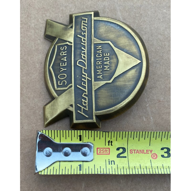 Aftermarket Replica 1954 Harley Panhead Fender Emblem Badge Nameplate 50th
