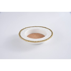 Pampa Bay Golden Salerno Titanium-Plated Porcelain Wine Bottle Coaster, 6.5 x 1.5in