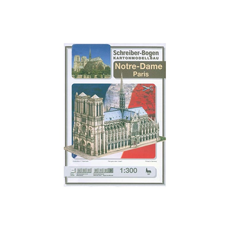Notre-Dame Paris 1:300 Paper Sheet