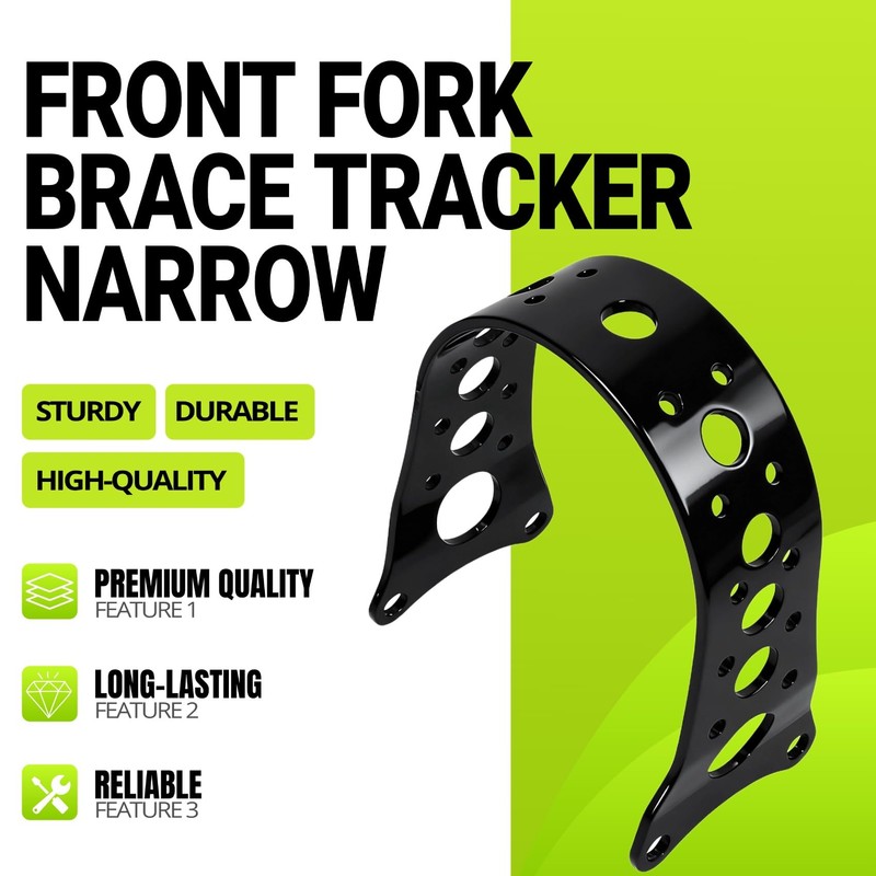 AC-MTORC Black Front Fork Brace Tracker Narrow for Harley Sportster