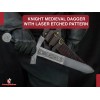 Armory Replicas Collectible Medieval Dagger with Decorative Carbon Steel Blade