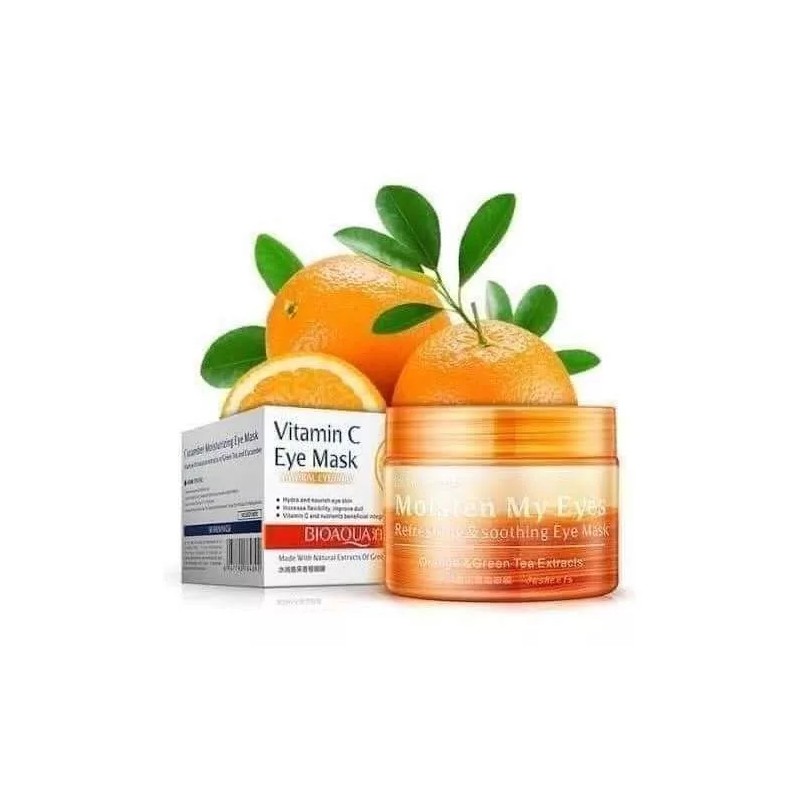 Bioaqua Mascarilla Con Extracto De Naranja Para Ojeras, Bioaqua