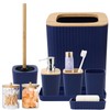 XLHOMO Bathroom Set - Navy Blue Bathroom Accessory Sets Complete