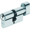 ABUS Türzylinder mit Knopf, Silber, 46857