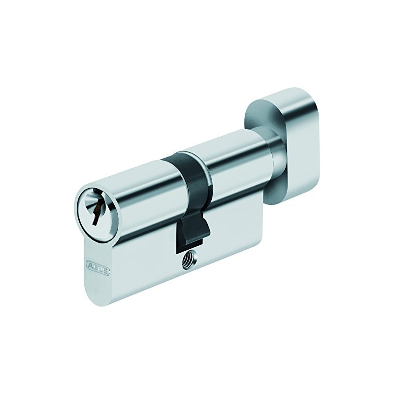 ABUS Türzylinder mit Knopf, Silber, 46857