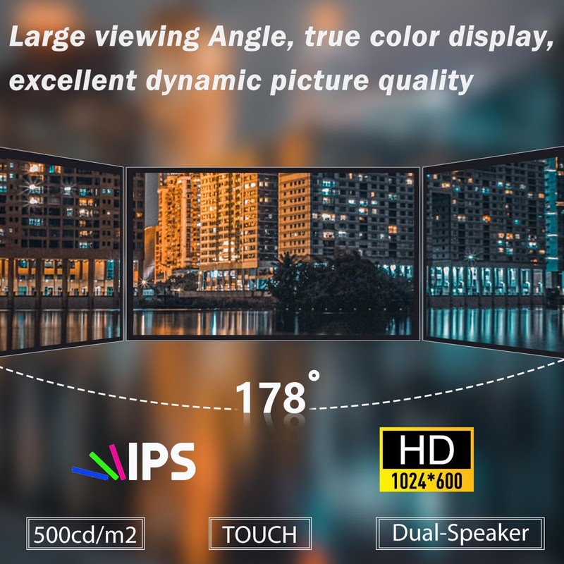 GeeekPi 7" Capacitive Touch Screen for Raspberry Pi HDMI Monitor