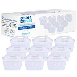GOLDEN ICEPURE TÜV SÜD Certified Water Filter Replacement for Brita Maxtra+, Maxtra Plus, Mavea, Anna Duomax 9 Pieces (9)