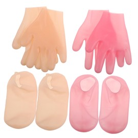FRCOLOR 1 Set Foot Mask Socks Gloves Feet Masks Hand and Feet Mask Foot Exfoliator Dry Feet Treatment Foot Moisturizing Mask Foot Scrubber Dead Skin Remover