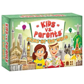 Fun Kids Game Family Game Card Game Quiz for Kids | Kids vs Parents Cities of the World Ages 7+
