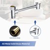 Hibbent All Metal Shower Head Holder, Adjustable Solid Brass Showerhead