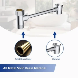 Hibbent All Metal Shower Head Holder, Adjustable Solid Brass Showerhead Bracket for Handheld Showerhead, Shower Spray Holder, Chrome