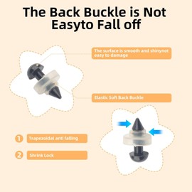 300 PCS Safety Eyes for Crocheting, 6mm Black Eyes for Crochet Animals, Safety Eyes for Stuffed Animals with Washers, Stuffed Crochet Eyes for Crafts Doll Bear Plush Button