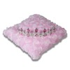 Resonant Energies 6.5 Inch Square Pink Rosebud Fleece Tiara &