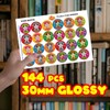 144 Star Maths - 30mm - Glossy Reward Stickers for