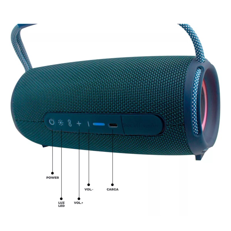 Maíz Bocina Radio Fm Luz Led Recargable Usb Bluetooth Portatil