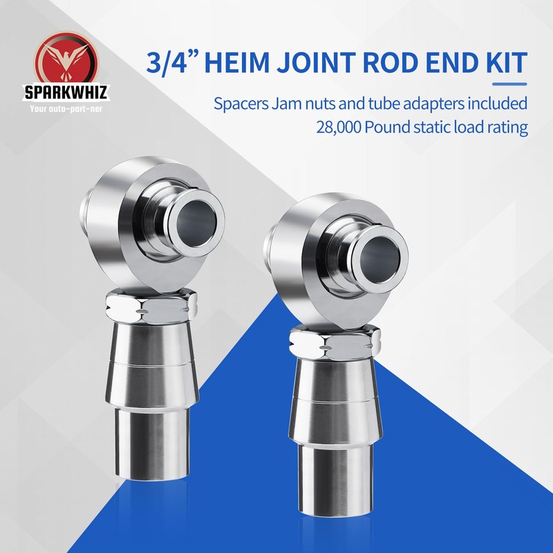 SPARKWHIZ 3/4” Heim Joint Rod End Kit, Left and Right