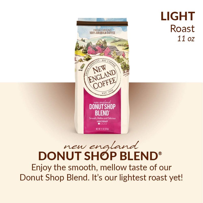 New England Coffee New England Donut Shop Blend, Light Roast