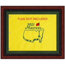 Golf Flag Frames Masters Special 16X20 Mahogany Brown, brn-013, NEW Fairway Green Mat (holds 13x17 Masters Souvenir Golf Flags; flag not incl) UPDATED JULY 2025