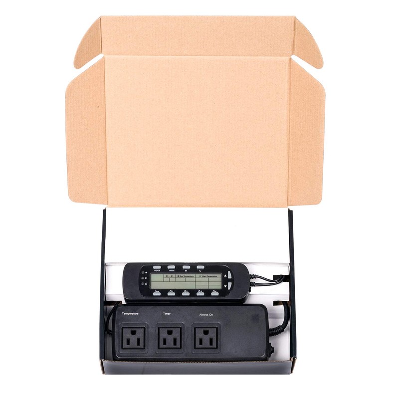 REPTI ZOO Reptile Thermostat Digital Outlet Temperature Timer Troptical or