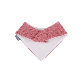 Sterntaler Unisex Baby Triangular Knitted Scarf with Microfleece Back, Pink, 1, pink