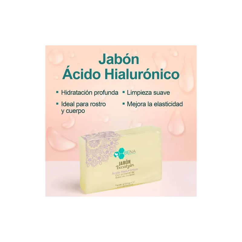 Jabón Baba De Caracol Y Ácido Hialurónico Bena 100g