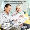 zxbaers 5X Hands Free Magnifying Glass, 9.6"x6.7"Large Magnifying Glass for