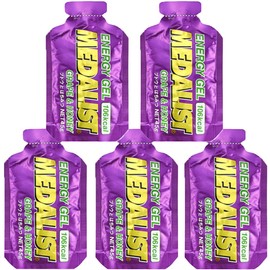 Medalist Energy Gel, Grapes and Honey Set of 5 (Original Supply Instructions) (Sotoaso Original Set, Trail Running, Marathon, Bicycle, Triathlon Action Food, Supplement Food)