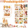 KOBOKO Autumn Window Sticker Set, 9 Sheets, Forest Animals and