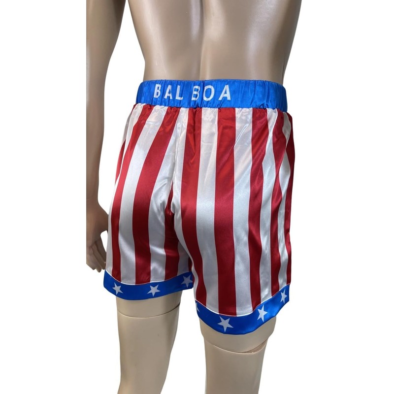 Rocky American Flag Boxing Shorts Apollo Creed Replica Short Trunks