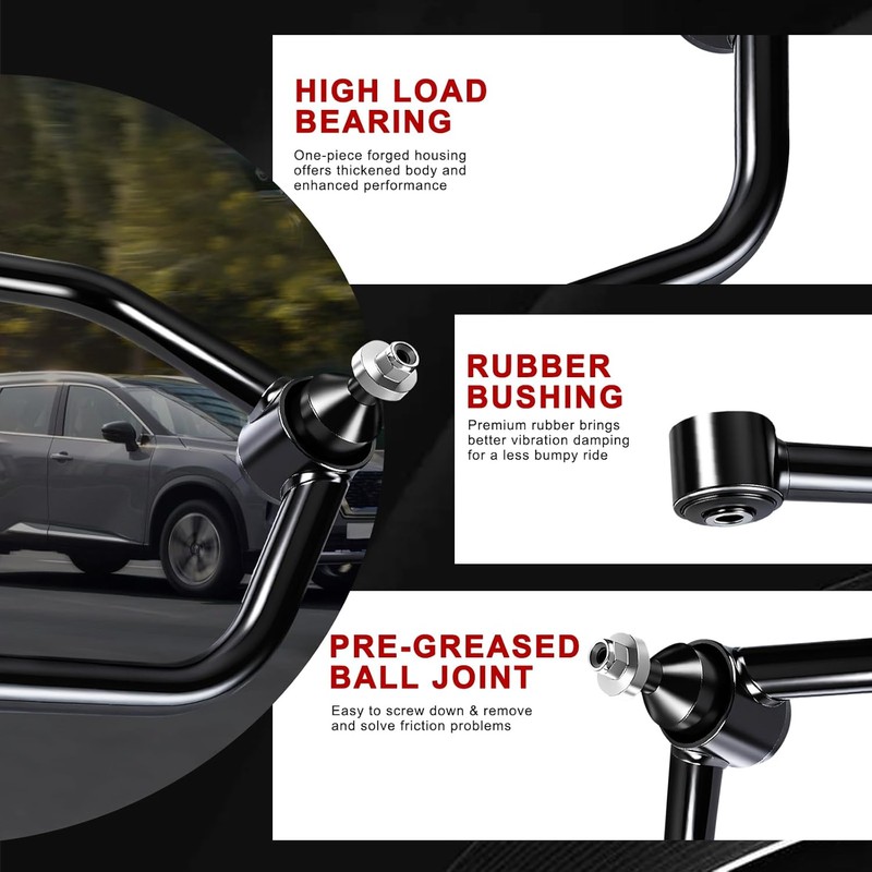 2-4" Lift Front Upper Control Arms w/Ball Joints Compatible with