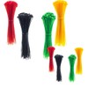 120pc Multicoloured Plastic Cable Ties, 2 Different Sized Tie Wraps,