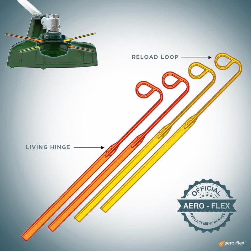 Aero-Flex® Premium Replacement Flexible Line Blades for Trimmers - Durable