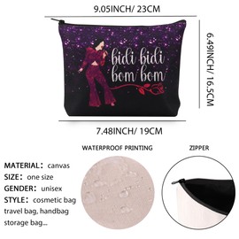 Singer Selen Makeup Bag Bidi Bidi Bom Bom Selen Latin Dance Lyric Gift Singer Fans Zipper Pouch (Bidi Bidi UK)