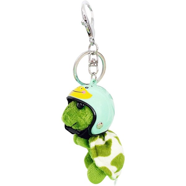 1 x Green Cute Plush Pendant Keyring, Small Green Decorative