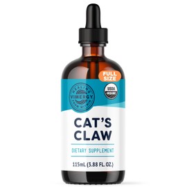 Vimergy Organic Cat’s Claw Liquid – Provides Antioxidant Support* – Benefits The Immune System* – Organic, Vegan, Gluten-Free, Non-GMO – 57 Servings (115 mL)