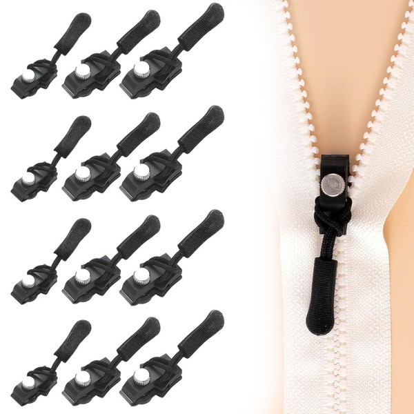 45 Piece Zip Repair Set, 3 Sizes Zip Fix Kit,