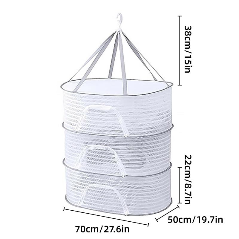 AIMALL 2-Layer or 3-Layer Foldable Drying Net – 27.6 x