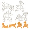 4 Dog Yoga Cookie Cutters (Warrior Pose 1, 2, Dog