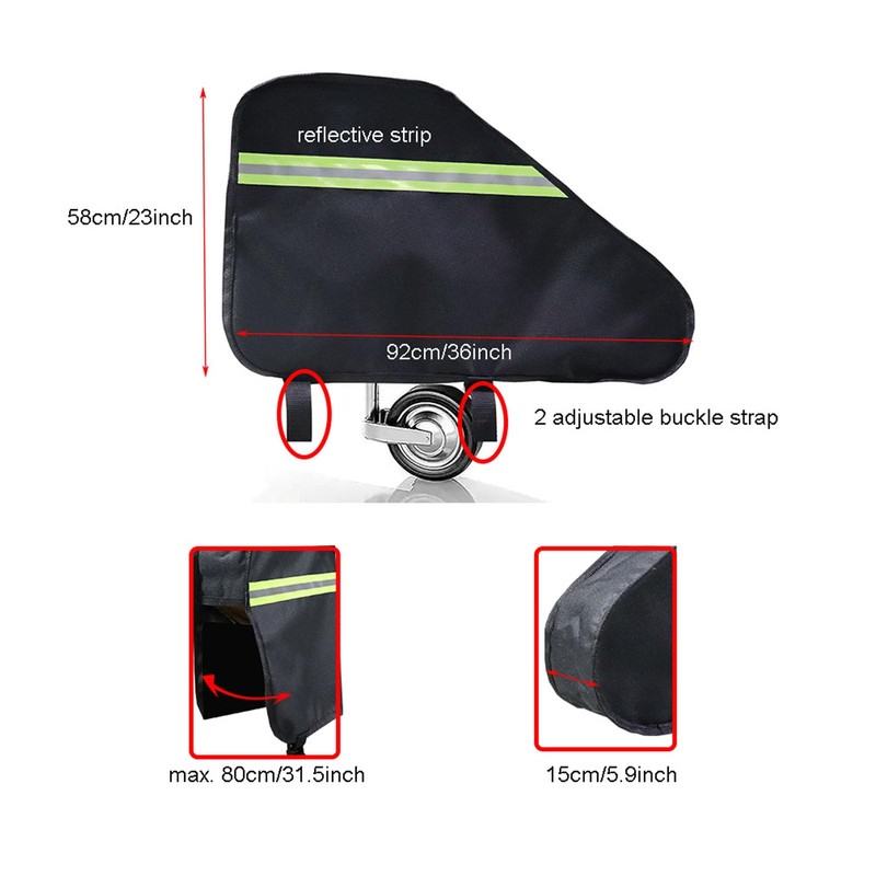 Trailer Hitch Cover, Universal Drawbar Cover with Reflective Strips, RV