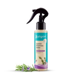 Pilgrim Spanish Rosemary Water Spray for Hair Growth with Biotin | Reduces Hair Fall, Thinning & Breakage | Strengthens Roots & Adds Shine | No-Rinse Hair Mist | 3.38 Fl Oz (100ml)