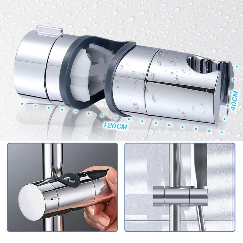 Shower Hook, Shower Hook for Slide Bar, Compatible with 0.8
