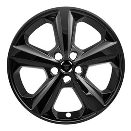 Brighter Design Set of 4 Gloss Black 5 Spoke 18" Wheel Skins for Ford Edge SE 2015-2021