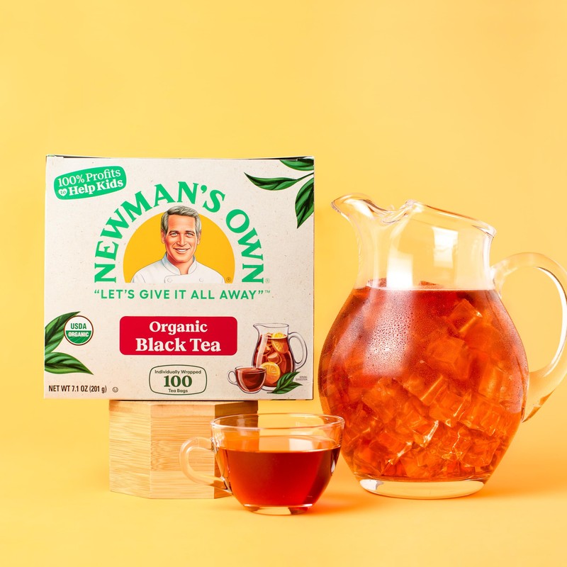 Newman's Own Organic Black Tea Strong Robust Black Tea with